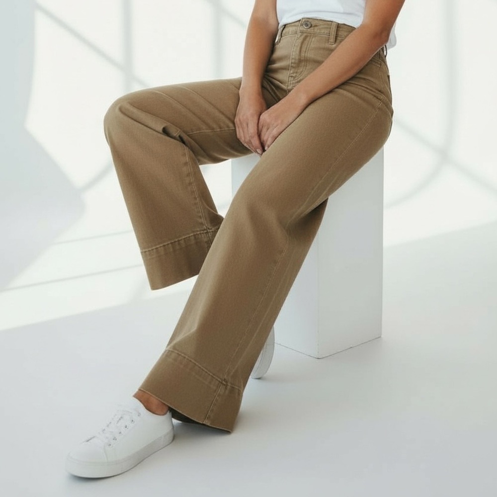 Tribal Petite Cropped Wide-Leg Pants